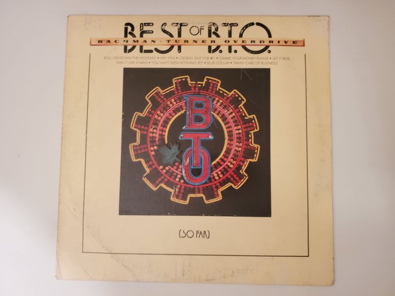 Bachman-Turner Overdrive Best of B.T.O. (So Far) vinyl record